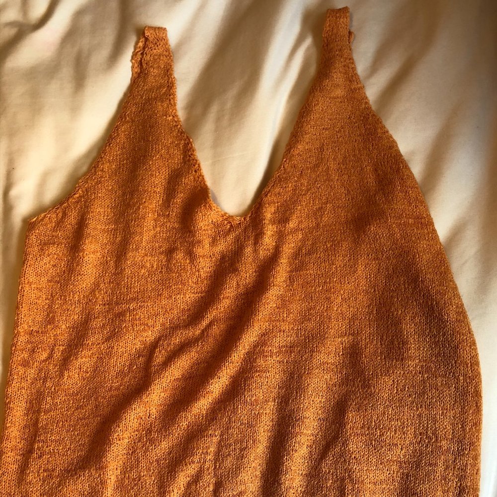 Burnt Orange Knit Tank top